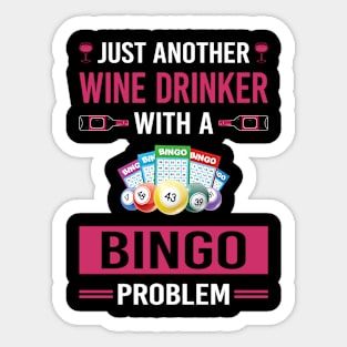 Wine Drinker Bingo Sticker